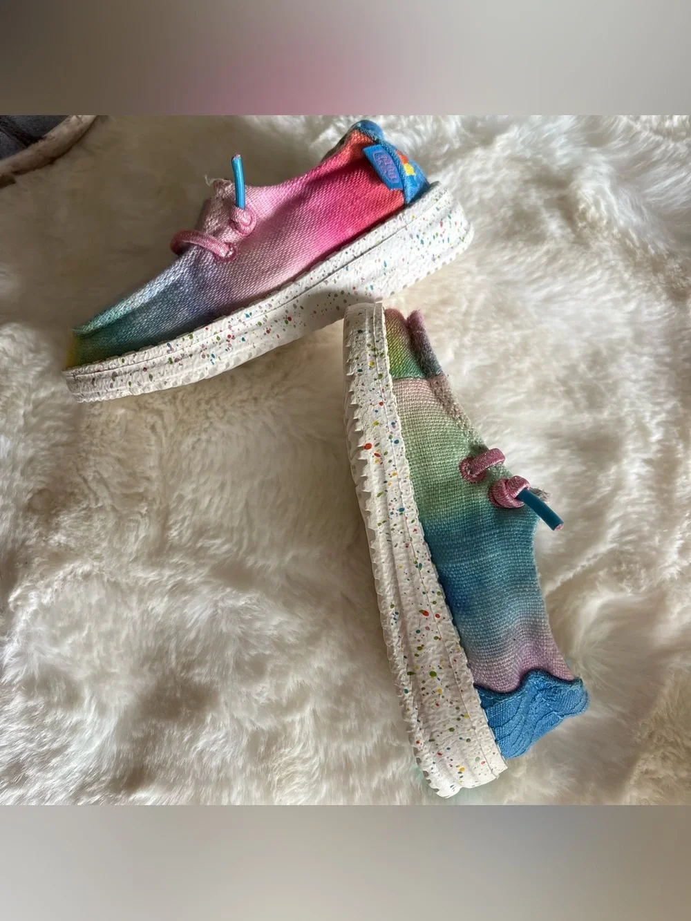 6/$20 Hey Dude Toddler Wendy Dreamer Magic Casual Multicolor Shoes K6